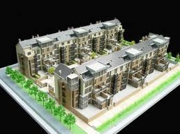 De Miniatuur Architecturale Modelmaker van Real Estate, Milieuschaal Modelshowcase leverancier