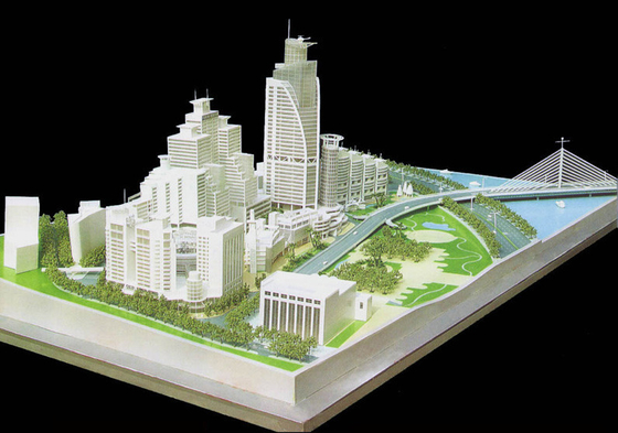 De Miniatuur Architecturale Modelmaker van Real Estate, Milieuschaal Modelshowcase leverancier
