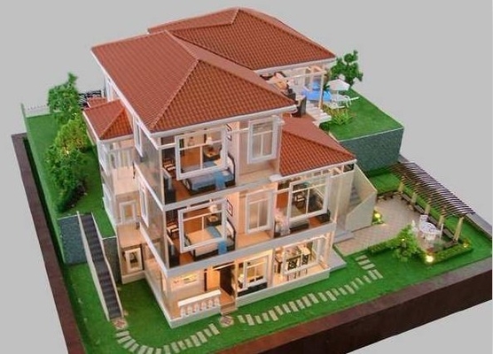 3D Miniatuur Architecturale Modelmaker/Villa die het model/Woonhuisschaal model maken bouwen leverancier