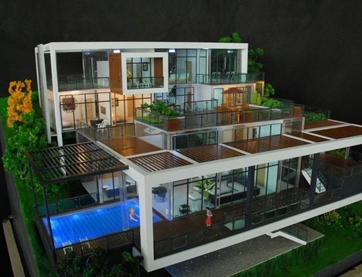 Bouwlay-out Miniatuur Architecturale Modelmaker, Binnenlands de Bouwmodel leverancier