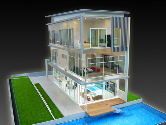 Bouwlay-out Miniatuur Architecturale Modelmaker, Binnenlands de Bouwmodel leverancier