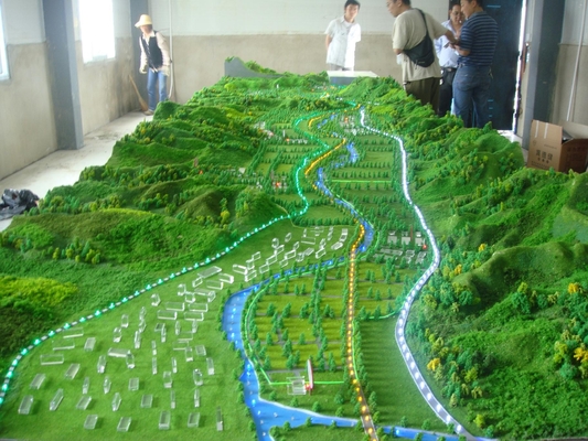 Milieuvriendelijke Miniatuur Architecturale Modelmaker voor Zwart-wit Lay-out/Terreinmodellen leverancier