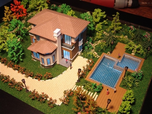 3D Villa Architecturale Modelmaker, het Aanstekende Villaschaal Model Maken leverancier
