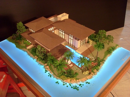 Milieuvriendelijke Architecturale Modelmaker, Strand/het Oceaanmodel van de Toevluchtschaal leverancier