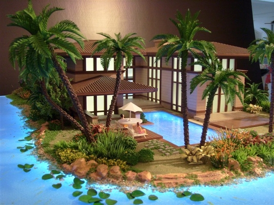 Milieuvriendelijke Architecturale Modelmaker, Strand/het Oceaanmodel van de Toevluchtschaal leverancier