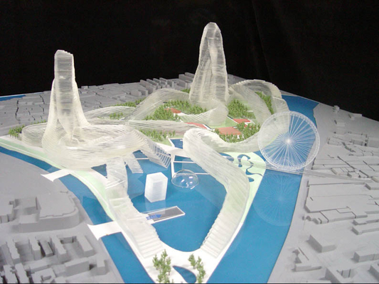 Mooi Strand/Oceaantoevlucht Architecturale Modelmaker met Milieumaterialen leverancier