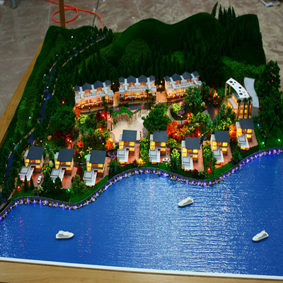 Mooi Strand/Oceaantoevlucht Architecturale Modelmaker met Milieumaterialen leverancier