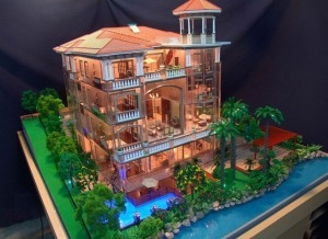3D Villa Architecturale Modelmaker, het Duurzame Verlichtingsschaal Model Maken leverancier