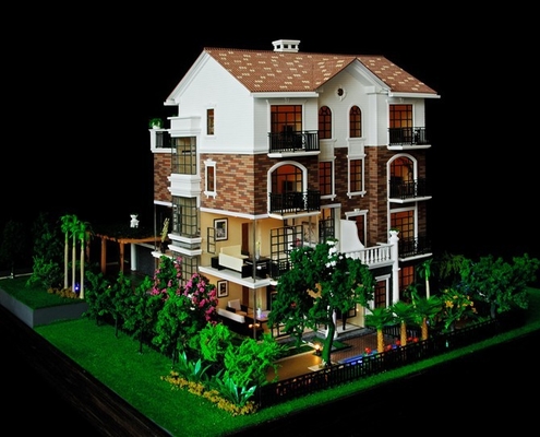 3D Villa Architecturale Modelmaker, het Duurzame Verlichtingsschaal Model Maken leverancier