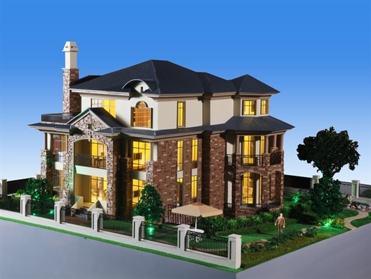 3D Miniatuur Architecturale Modelmaker/Villa die het model/Woonhuisschaal model maken bouwen leverancier