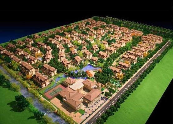 Hotel architecturaal model die tot levering maken 3D virtueel Ce ROHS leverancier