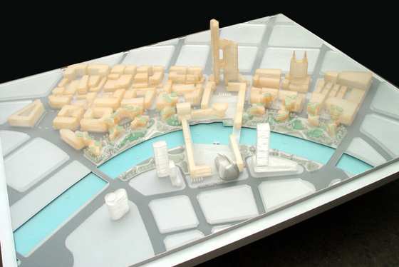 De Architecturale Modelmaker van het gebieds Algemene Plan, het Model van de de Planningsschaal van de Staat leverancier