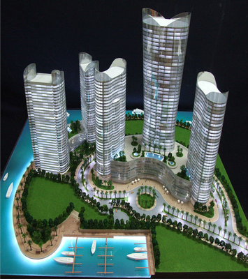 3D Mooie Architecturale Modellevering Commercieel voor Iconische Hoge Gebouwen leverancier