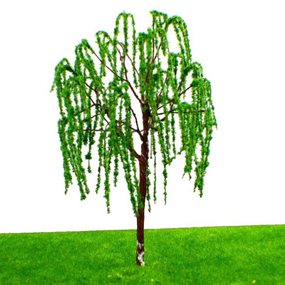 10 van de de Treinspoorweg van wilgen het Miniatuur Modelbomen van het de Tuinpark 1:75 van de het Meerscène - 100 Lay-out 6cm leverancier