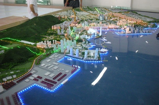 Vierkant Schaal modellandschap voor de Haven Modellay-out van het Land leverancier