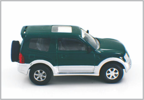 1/43 Gegoten Groene de Schaal Modelauto's Mitubishi Pajero van de Legeringsdouane voor Inzameling &amp; Gift leverancier