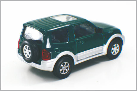 1/43 Gegoten Groene de Schaal Modelauto's Mitubishi Pajero van de Legeringsdouane voor Inzameling &amp; Gift leverancier