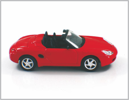 1/43 Gegoten Rode de Schaal Modelauto's Porsche Boxster van de Legeringsdouane voor Inzameling &amp; Gift leverancier