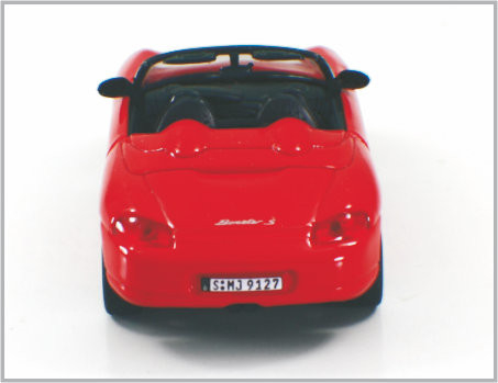 1/43 Gegoten Rode de Schaal Modelauto's Porsche Boxster van de Legeringsdouane voor Inzameling &amp; Gift leverancier