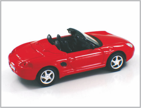 1/43 Gegoten Rode de Schaal Modelauto's Porsche Boxster van de Legeringsdouane voor Inzameling &amp; Gift leverancier
