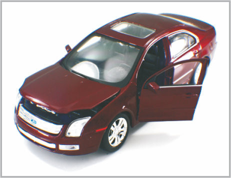 De mini Gegoten van de Schaal Modelauto's 2006 van de Legerings Donkerrode Douane Fusie van Ford als Gift leverancier