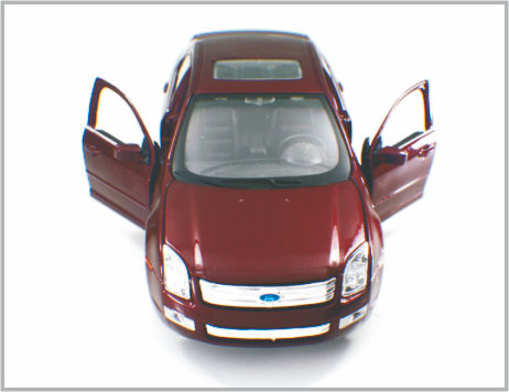 De mini Gegoten van de Schaal Modelauto's 2006 van de Legerings Donkerrode Douane Fusie van Ford als Gift leverancier