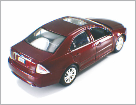 De mini Gegoten van de Schaal Modelauto's 2006 van de Legerings Donkerrode Douane Fusie van Ford als Gift leverancier