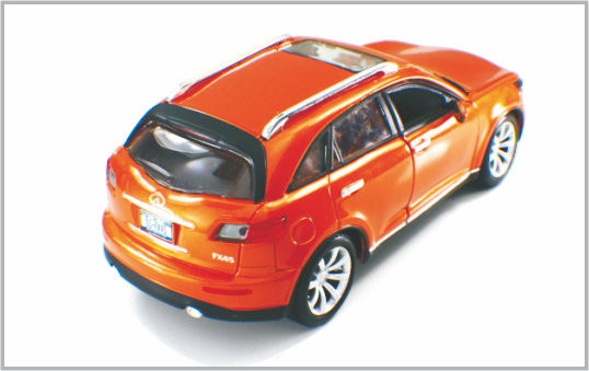 1/24 Gegoten de Schaal Modelauto's Infiniti van de Legerings Oranjerode Douane als Huis Decoratio leverancier