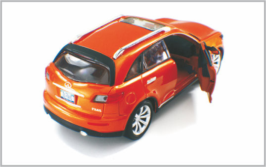 1/24 Gegoten de Schaal Modelauto's Infiniti van de Legerings Oranjerode Douane als Huis Decoratio leverancier