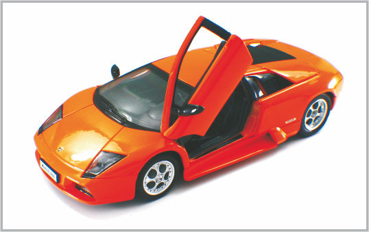 1/24 Gegoten de Schaal Modelauto's Lamboighini murcielag Decoratio van de Legerings Oranjerode Douane leverancier