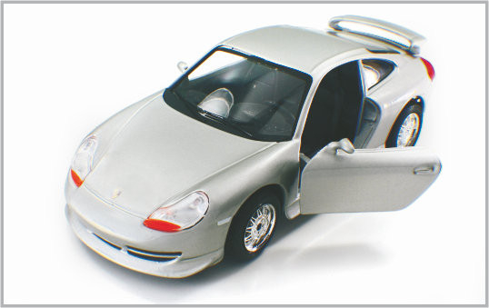 1/24 Gegoten de Schaal Modelauto's van de Legerings Zilverachtige witte Douane Porsche GT3 als Huis Decoratio leverancier