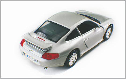 1/24 Gegoten de Schaal Modelauto's van de Legerings Zilverachtige witte Douane Porsche GT3 als Huis Decoratio leverancier