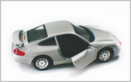 1/24 Gegoten de Schaal Modelauto's van de Legerings Zilverachtige witte Douane Porsche GT3 als Huis Decoratio leverancier