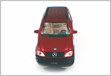 1/32 Gegoten Stuk speelgoed Donkerrode Modelauto's van de Douaneschaal benzm-Klasse als Huis Decoratio leverancier