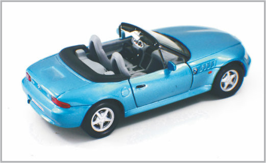 1/32 Gegoten Stuk speelgoed Rode en Blauwe Modelauto's BMW23 van de Douaneschaal als Huis Decoratio leverancier