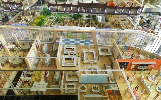 ABS en acryl Miniatuur Architecturale Modellen met 6v lamp leverancier